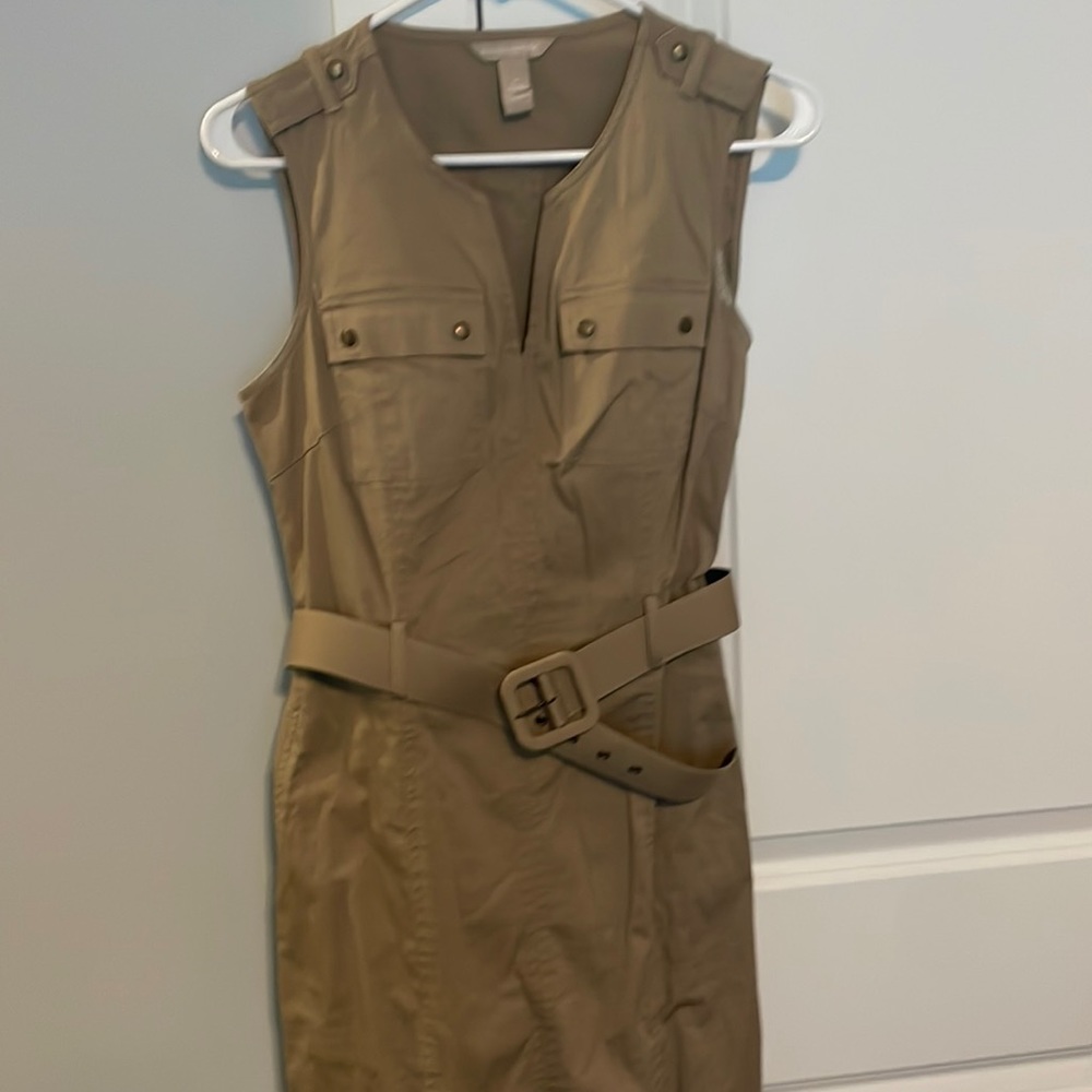 Banana Republic dress sz 4, tan